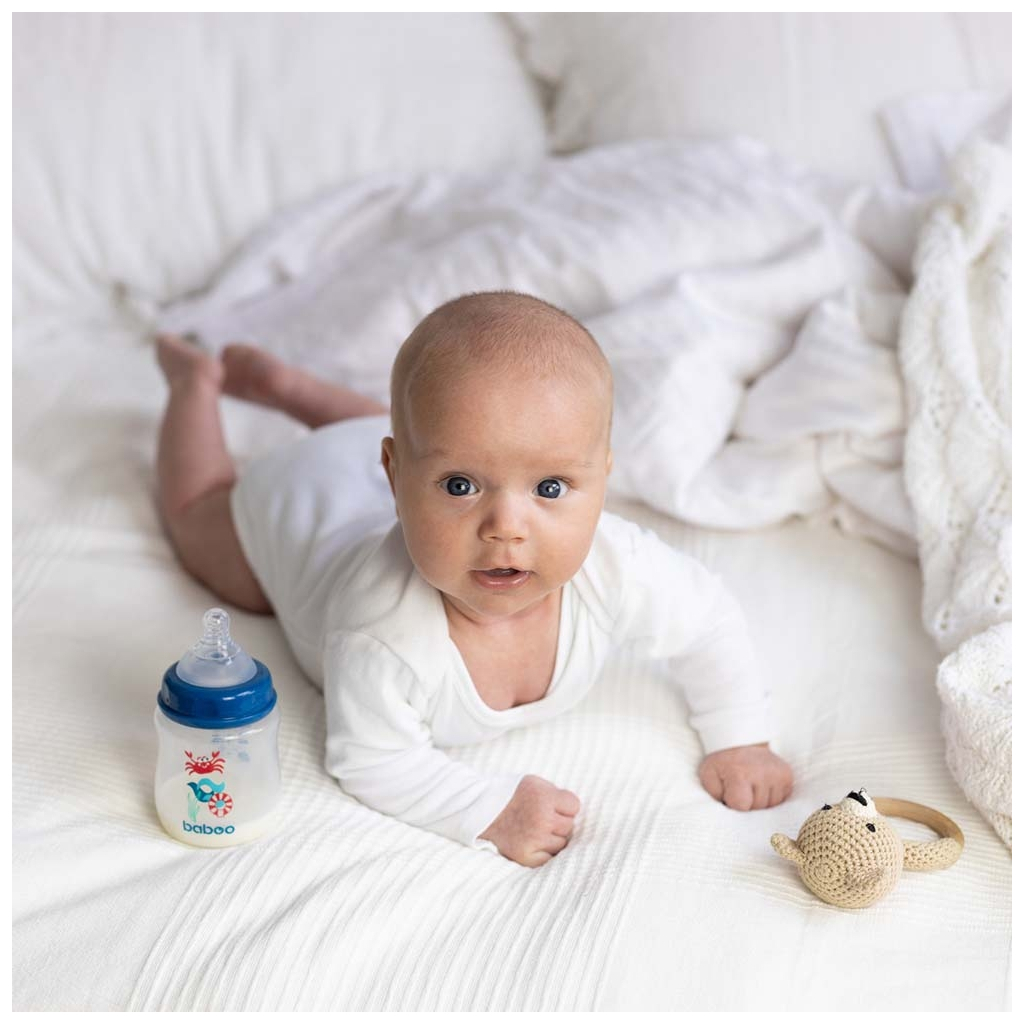 Соска Baboo силіконова (2 шт), широке горлечко, потік для густої рідини, 6+ міс (4-113) - зображення 7