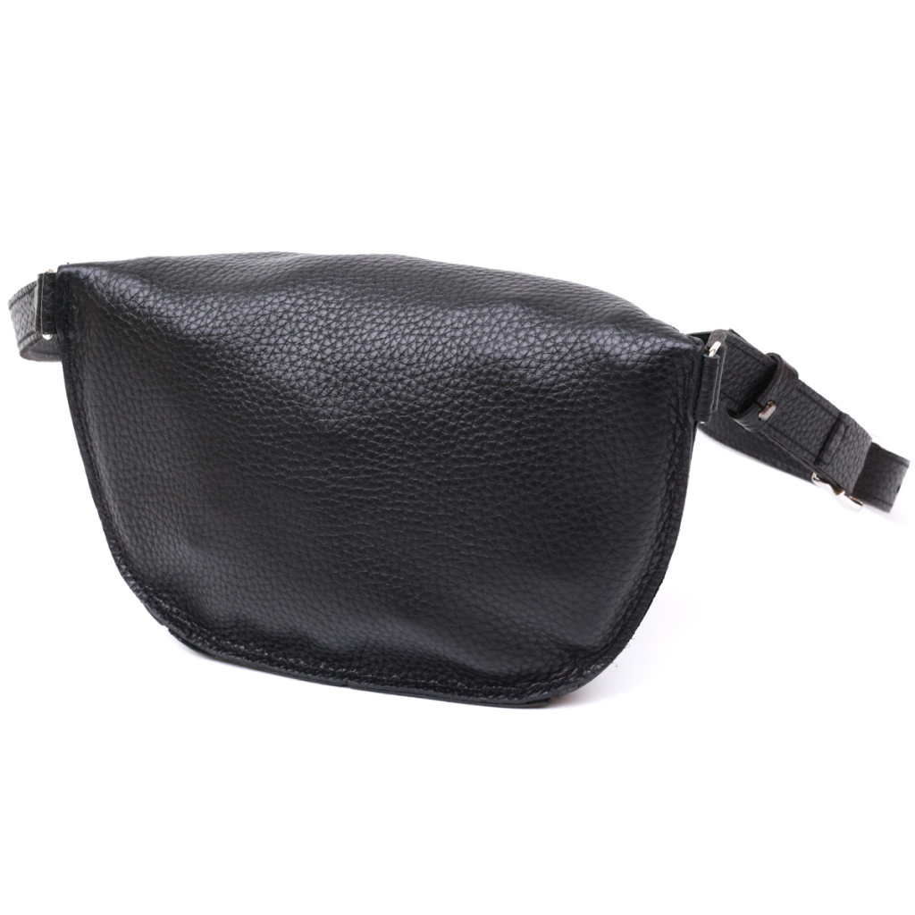 Сумка Shvigel Шкіряна бананка Чорна (16373) - зображення 2