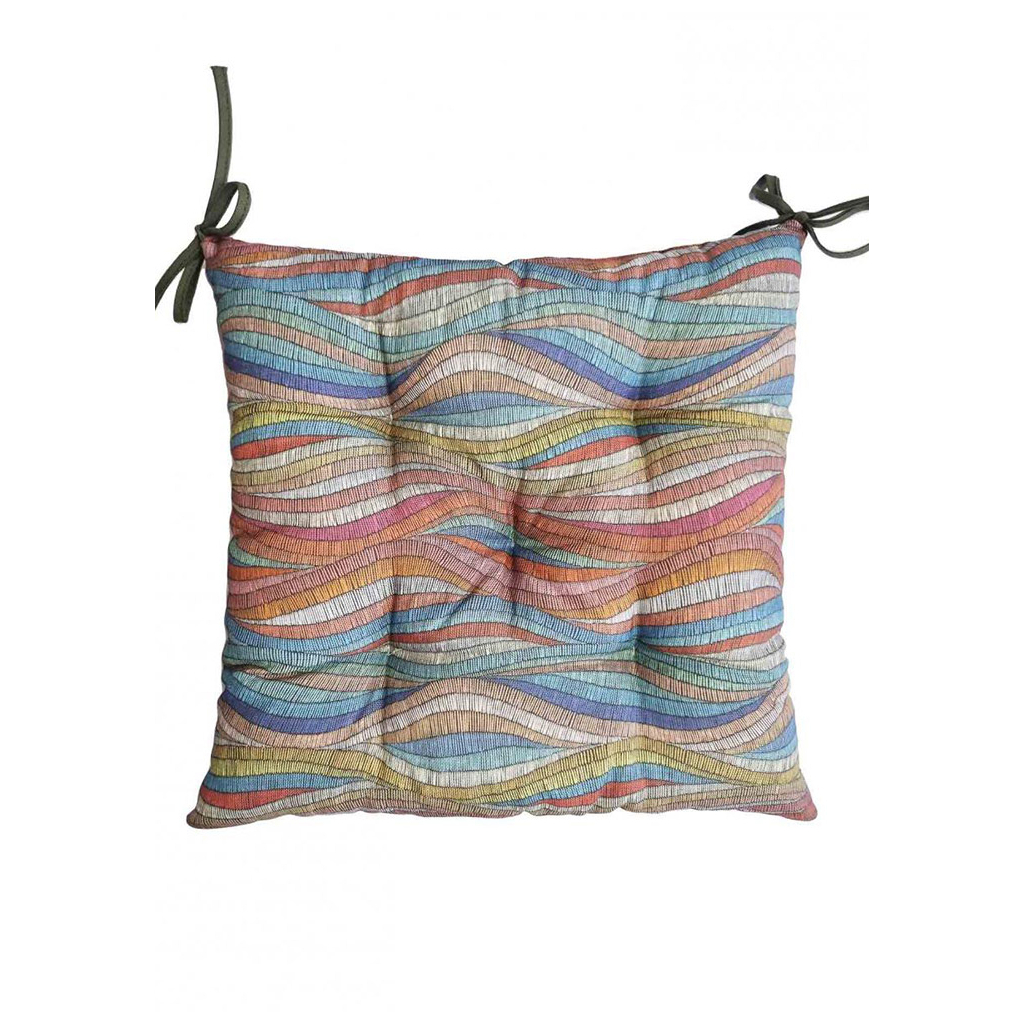 Подушка на стілець Прованс MixPrint 501 хвиля 40х40 см (4823093449961) - зображення 1