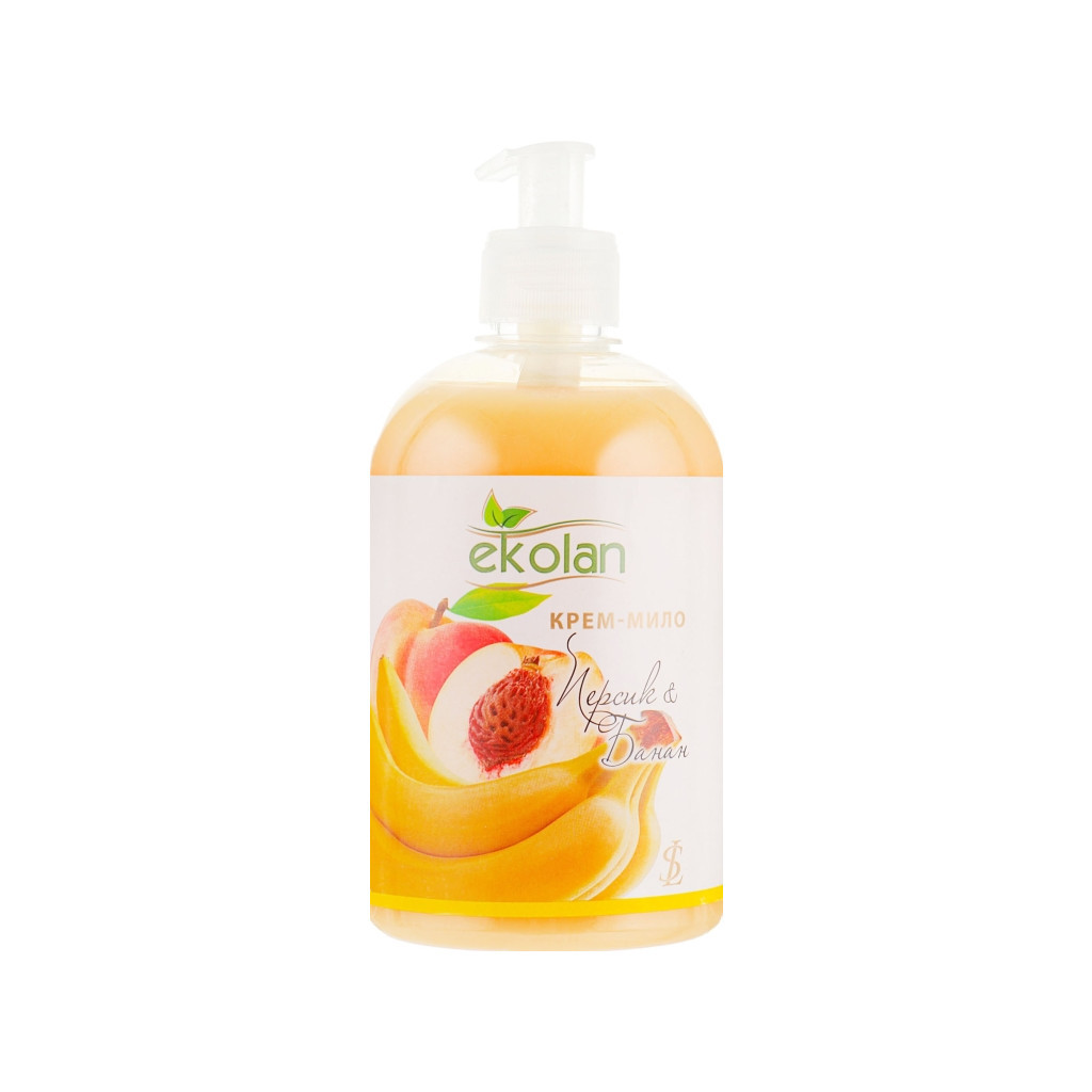 Рідке мило Ekolan Персик та банан 500 г (4820217130118) - зображення 1