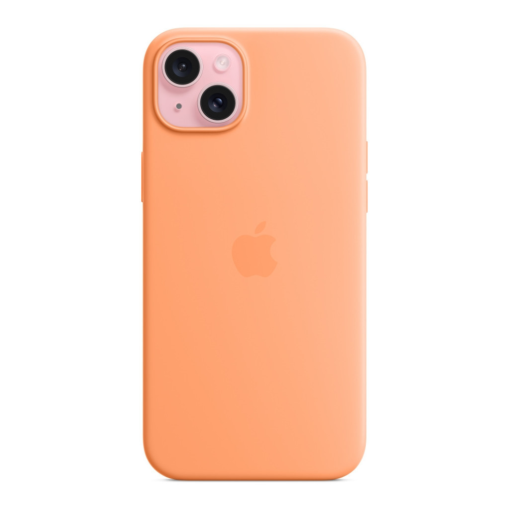 Чохол до мобільного телефона Apple iPhone 15 Plus Silicone Case with MagSafe Orange Sorbet (MT173ZM/A) - зображення 2