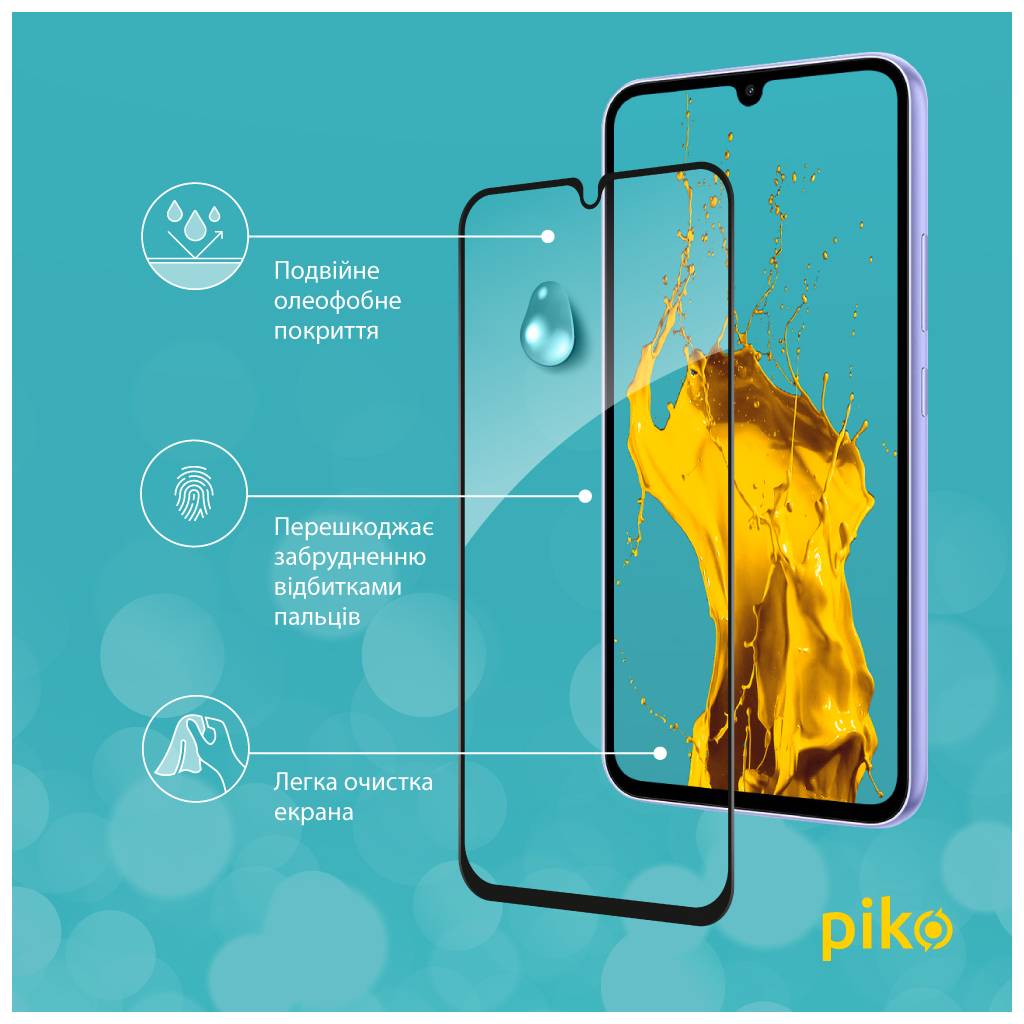 Скло захисне Piko Full Glue Samsung A34 5G Black (1283126559846) - зображення 4