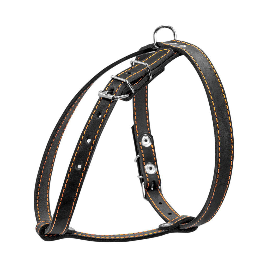 Шлея для собак Collar одинарна для малих порід Ш 14 мм А:40-48 см В:43-51 см чорна (06341) - зображення 2