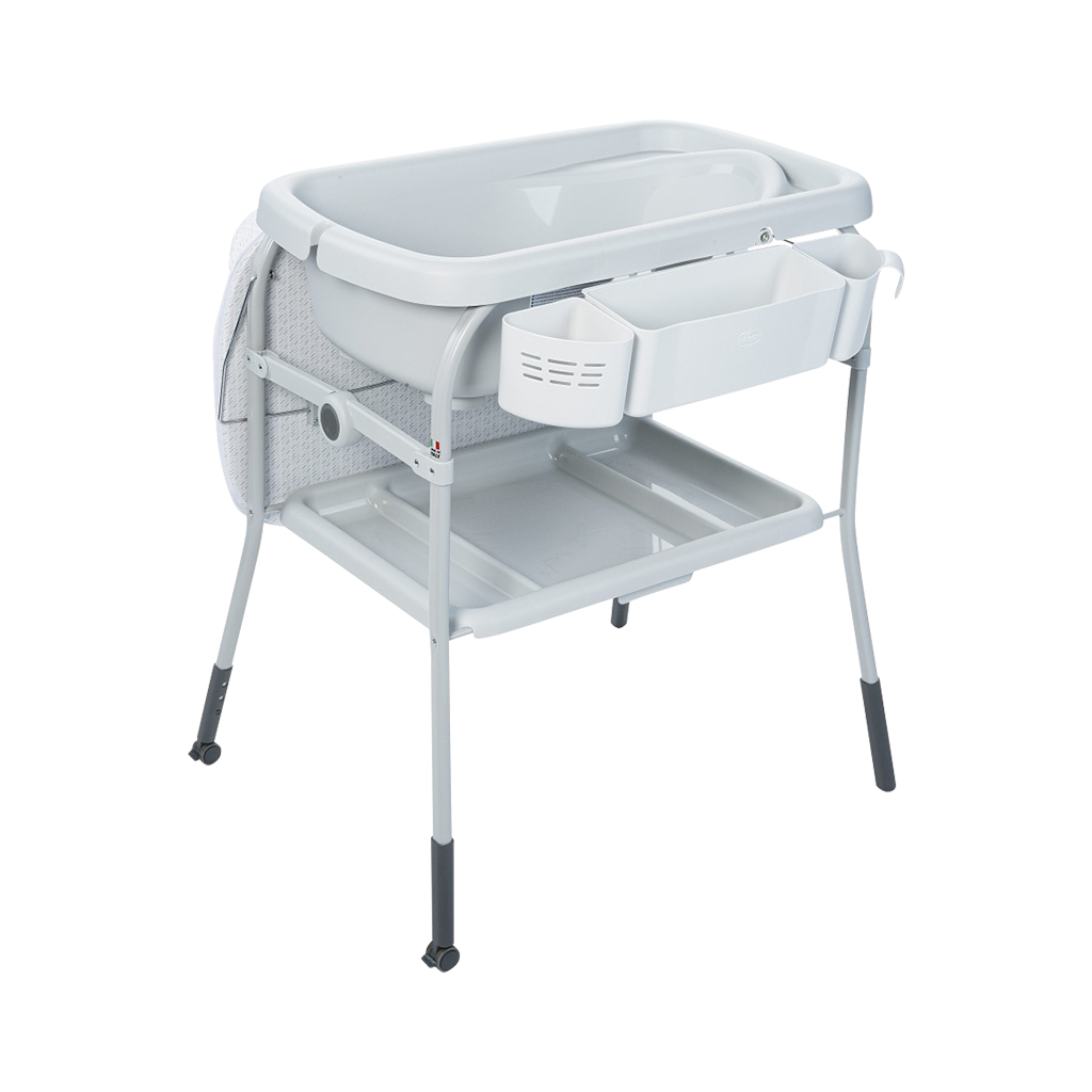 Ванночка Chicco з сповивальним столиком Cuddle & Bubble Сіро-білий (79348.39) - зображення 2