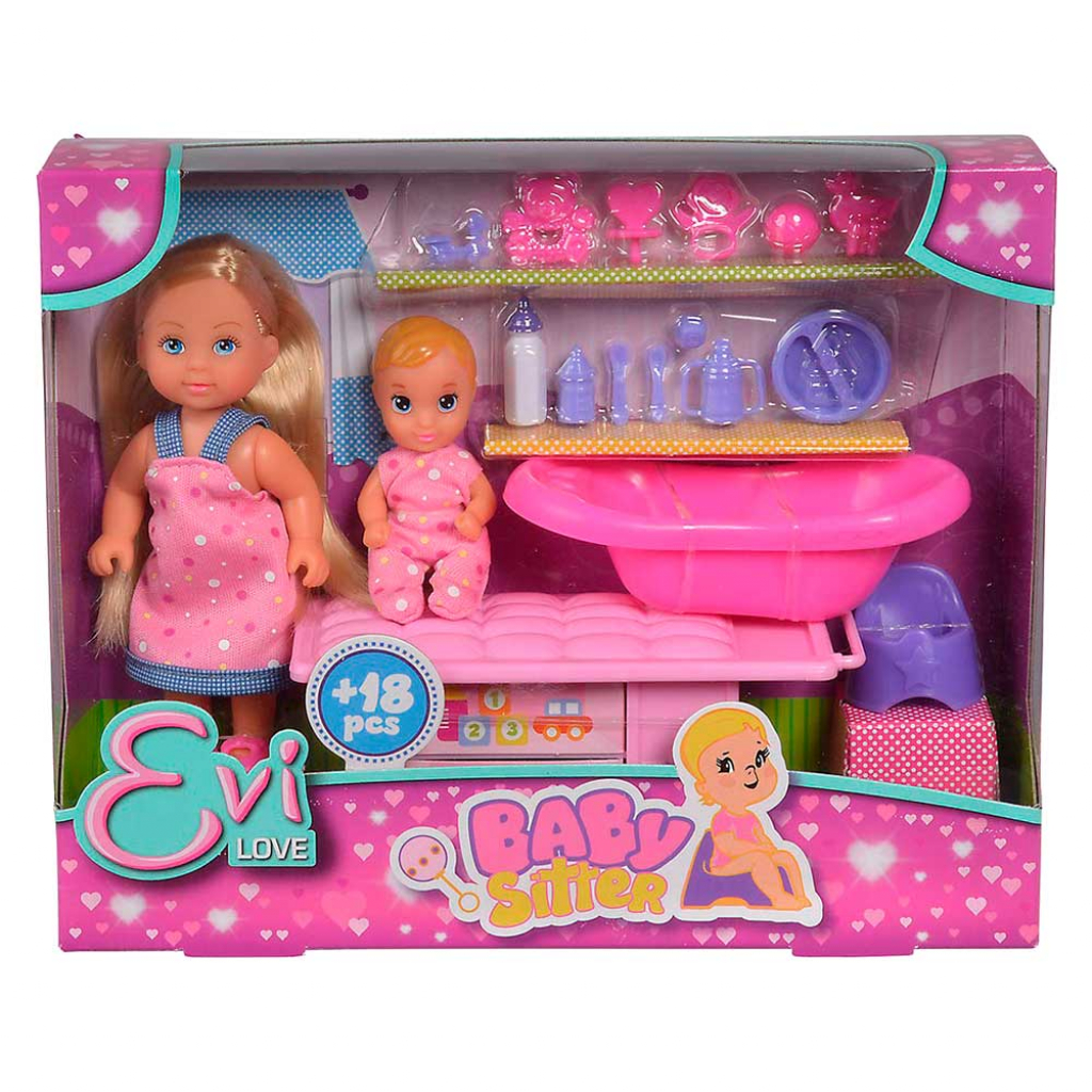 Лялька Simba Еві Няня з малюком та аксесуарами (5733360) - зображення 5