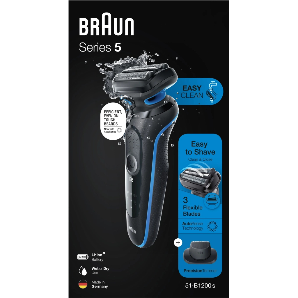 Електробритва Braun Series 5 51-B1200S BLUE - зображення 3