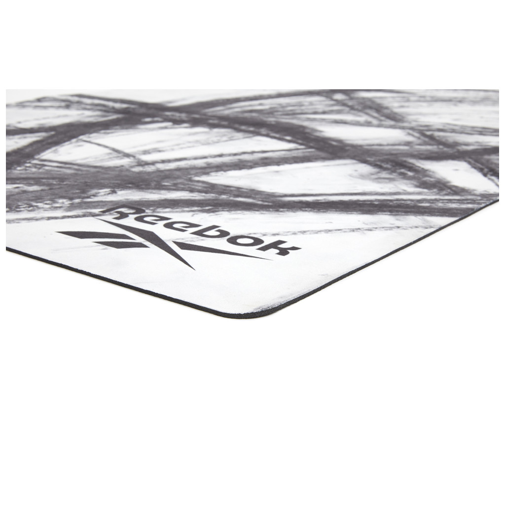 Килимок для йоги Reebok Natural Rubber Yoga Mat білий, сірий, мармур RAYG-11080OM (885652020923) - зображення 9