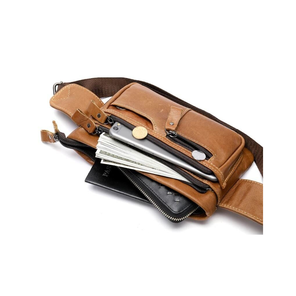 Сумка Vintage На пояс Руда (14658) - зображення 5