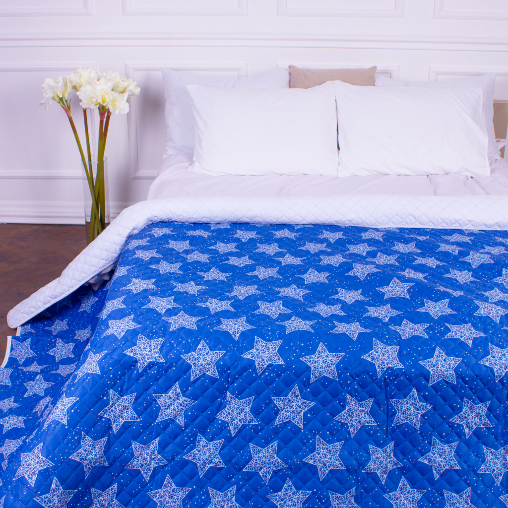 Покривало MirSon Print Line №7128 Blue Star 180х210 (2200006079057) - зображення 3