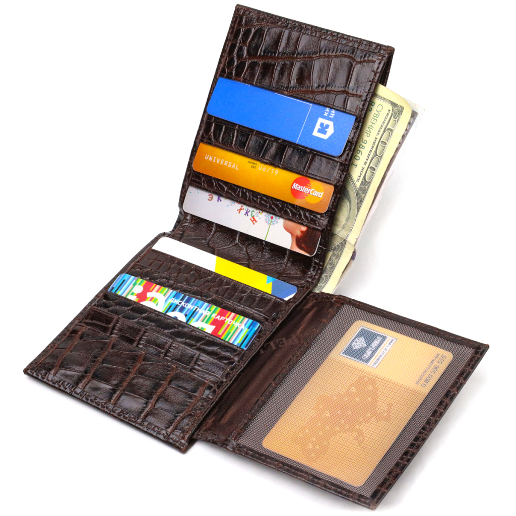 Портмоне Canpellini З натуральної шкіри Коричневе (21870) - зображення 6