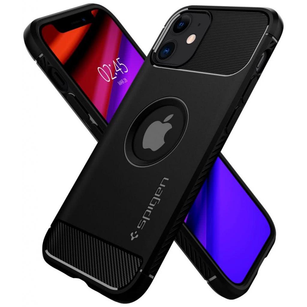 Чохол до мобільного телефона Spigen iPhone 12 mini Rugged Armor, Matte Black (ACS01743) - зображення 5