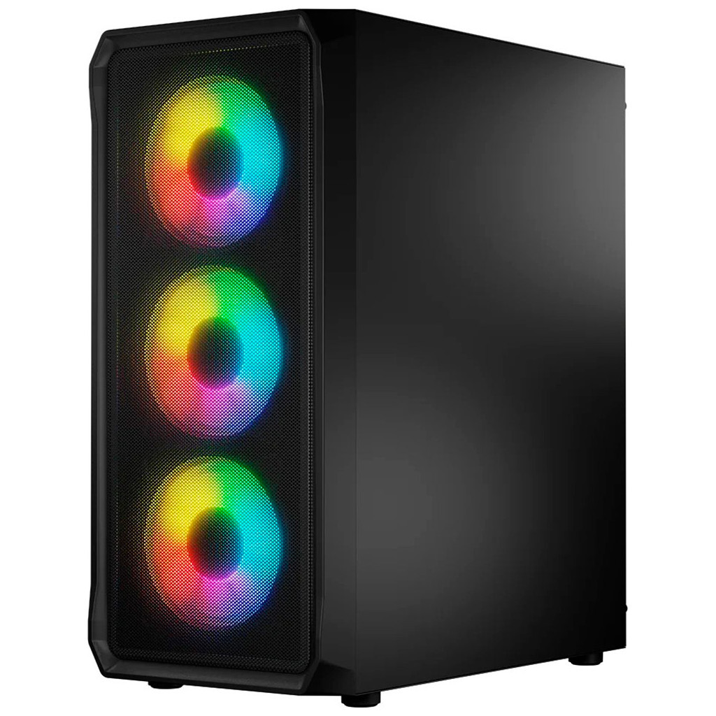 Корпус Logic concept PORTOS MESH+GLASS ARGB fans 4x120mm BLACK (AT-PORTOS-10-0000000-0002) - зображення 2