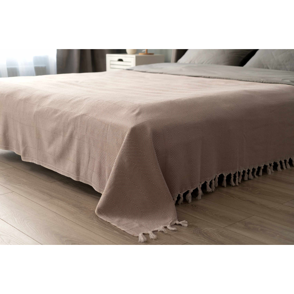 Плед Ardesto Summer 100% бавовна, бежевий 210х230 см (ART0922SE) - зображення 3