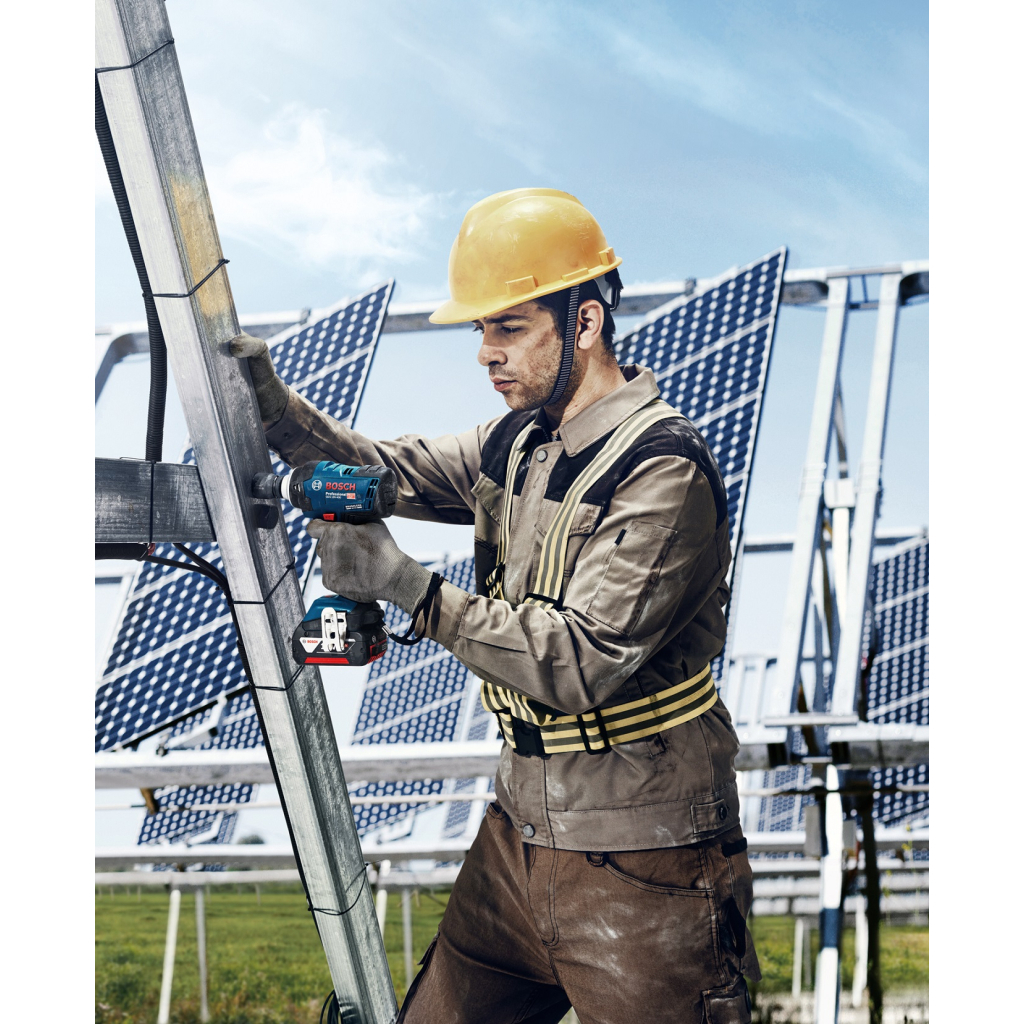 Гайковерт Bosch GDS 18V-400, 2x5Ah, 400 Нм, 0-2500 об/хв, кейс, зажим квадрат, 1.87 кг (0.601.9K0.020) - изображение 3