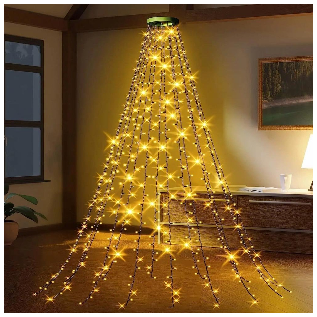 Гірлянда ColorWay Каскад LED 98 7 x 1.5 м 8 функцій (CW-G-98L71CU) - зображення 6