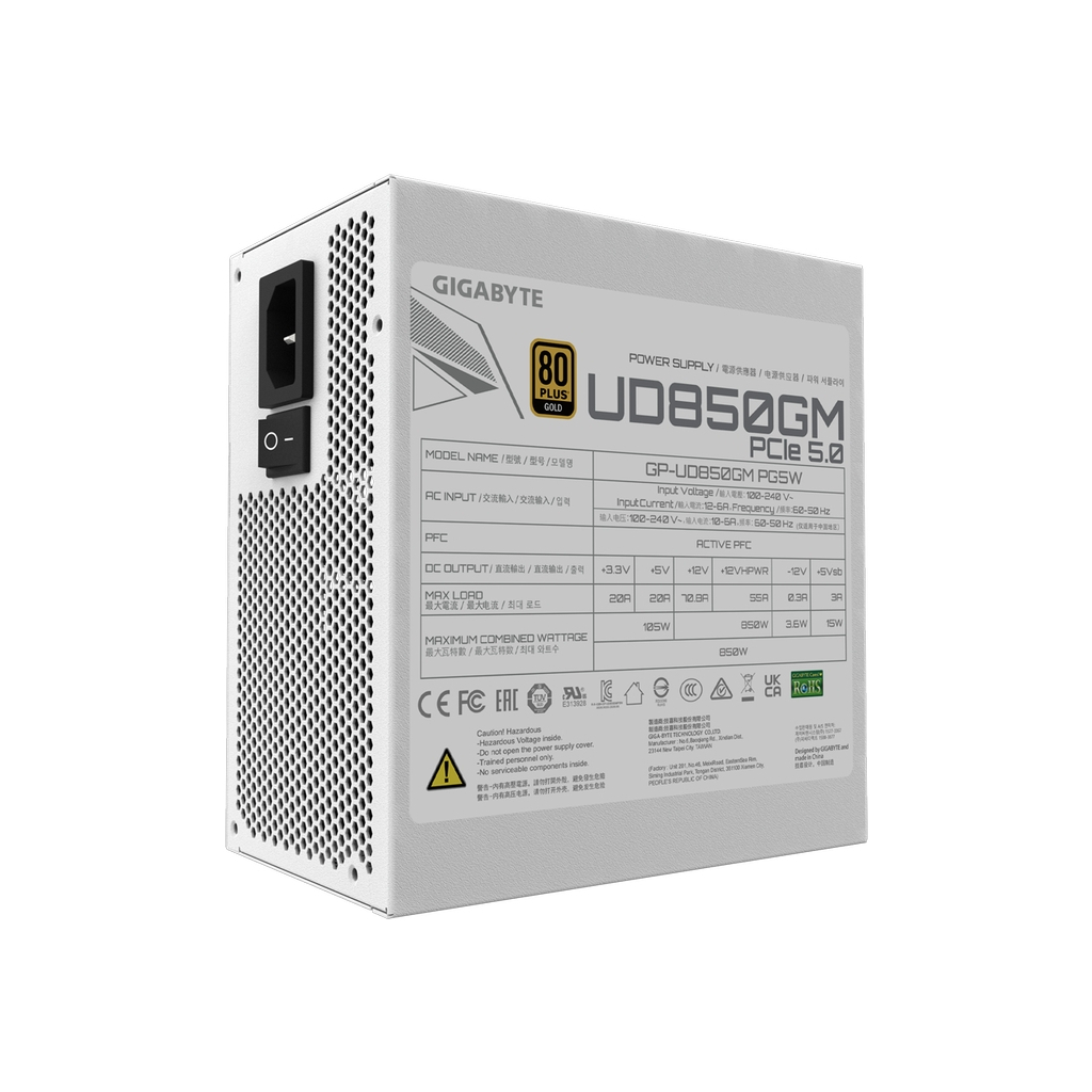 Блок живлення GIGABYTE 850W (UD850GM PG5W) - зображення 2