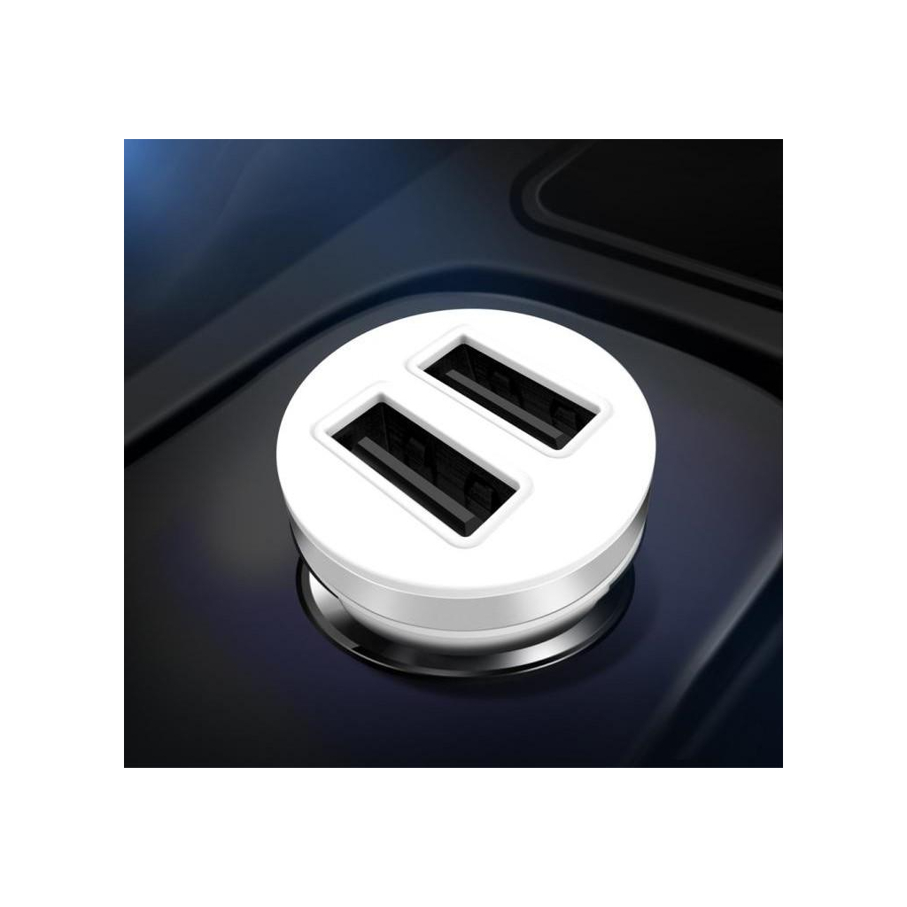 Зарядний пристрій XO CC18 2.1A/2 USB White (XO-CC18-WH) - зображення 3