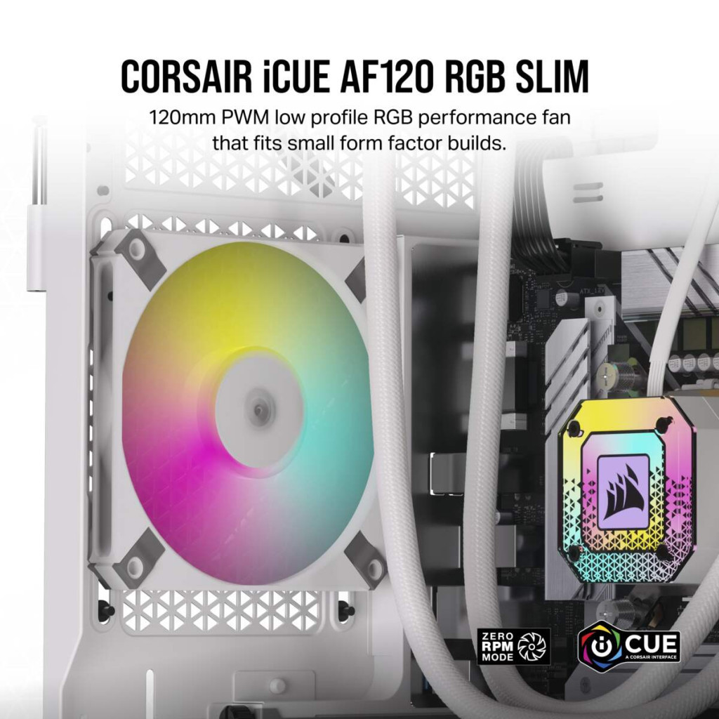 Кулер до корпусу Corsair iCUE AF120 RGB Slim White (CO-9050164-WW) - зображення 11