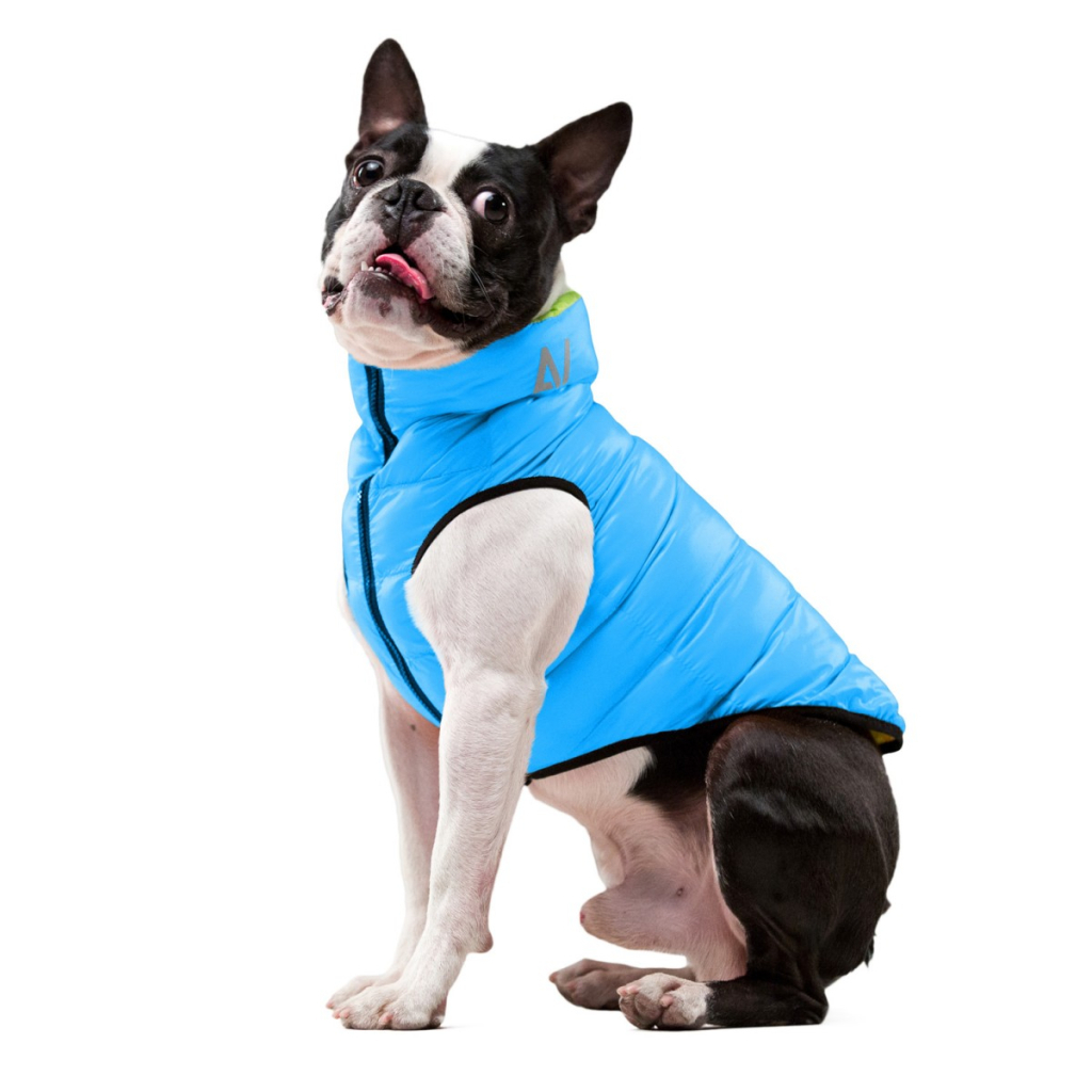 Курточка для тварин Airy Vest двостороння XS 25 салатово-блакитна (1597) - зображення 3