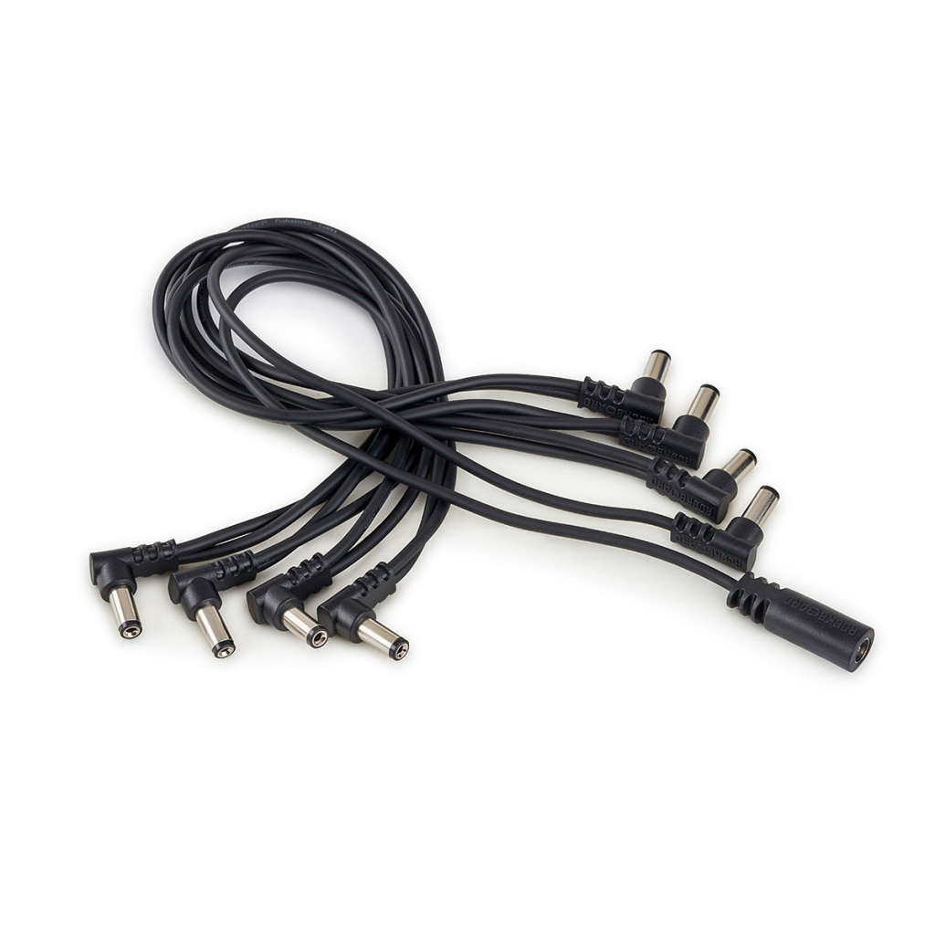 Кабель для гітарних педалей RockBoard Flat Daisy Chain Cable, 8 Outputs, Angled (RBO CAB POWER DC8 A) - зображення 1