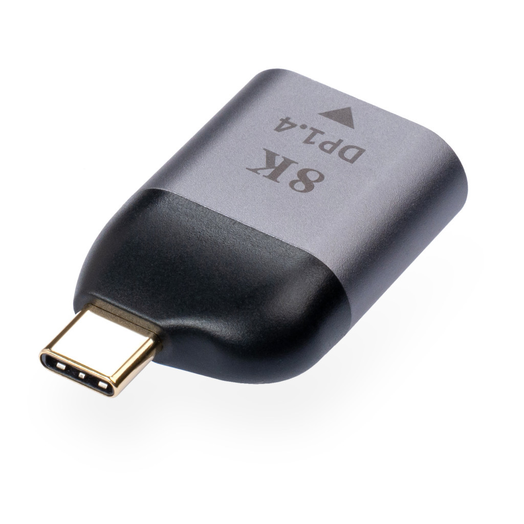 Перехідник Type-C Male to DP 1.4 8K60Hz compact Vinga (VCPATCDP4C) - зображення 2