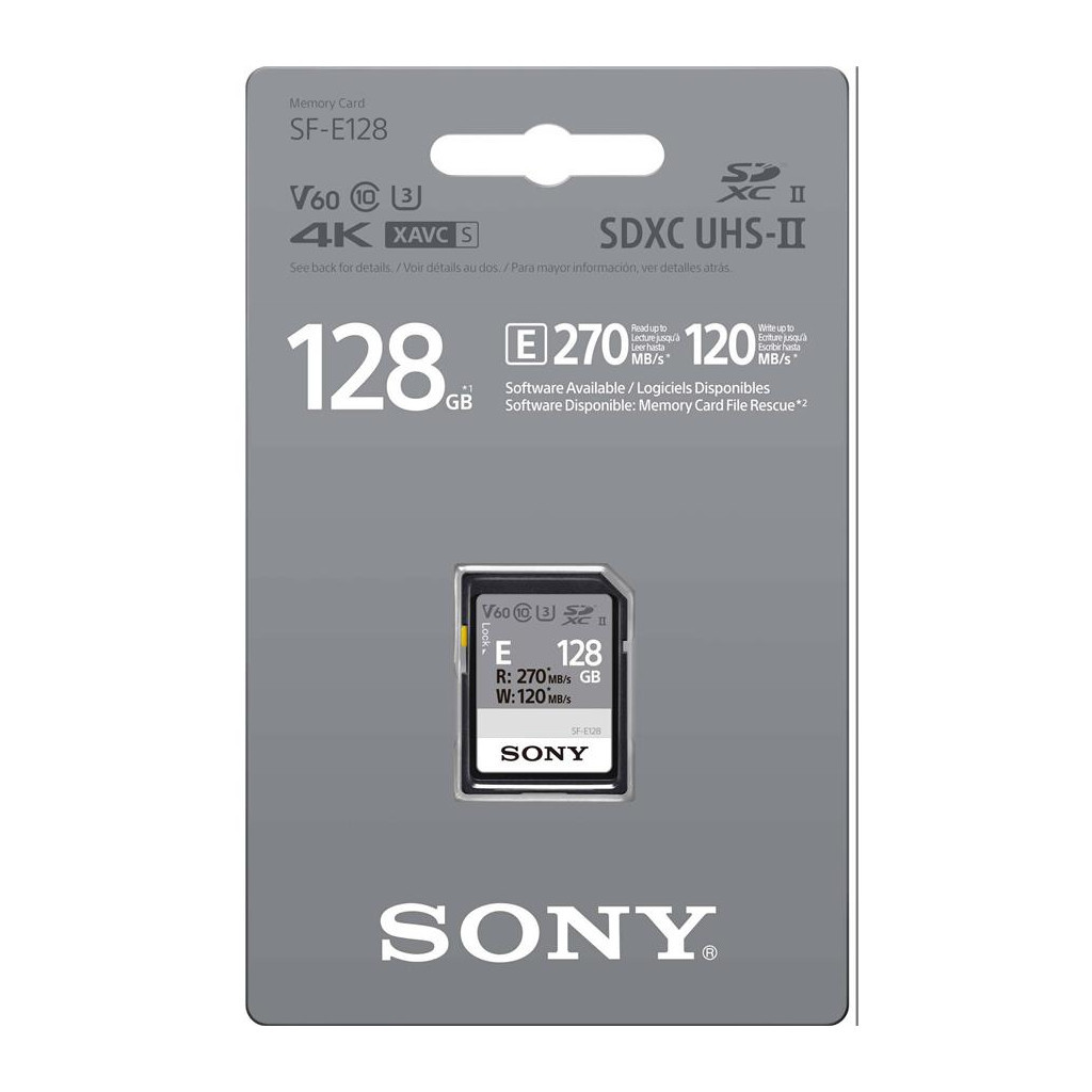 Карта пам'яті Sony 128GB SDXC class 10 UHS-II U3 V60 Entry (SFE128.AE) - зображення 2