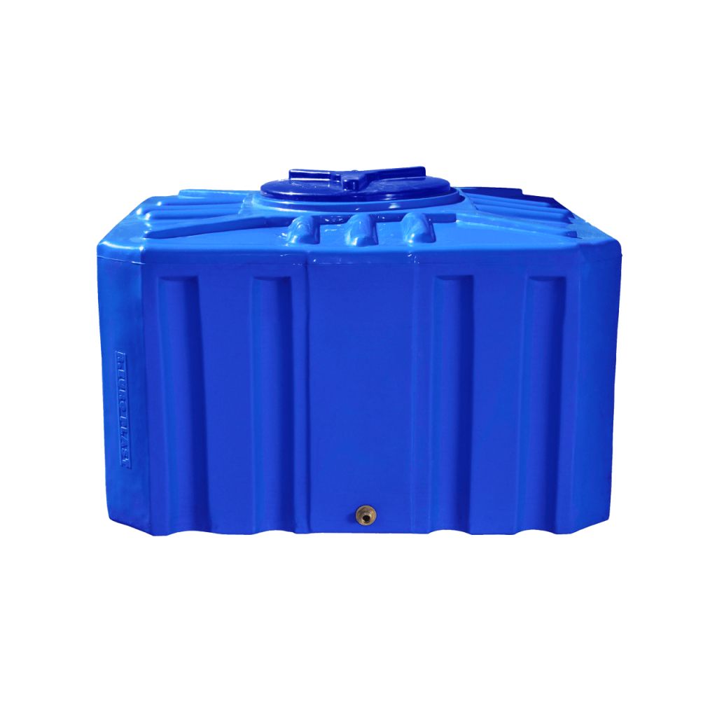 Ємність для води Рото Європласт квадратна харчова 500 л куб синя (18) - зображення 1