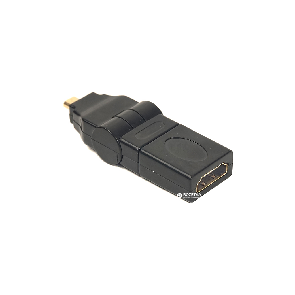 Перехідник HDMI AF to micro HDMI AM, 360 degree PowerPlant (CA910618) - зображення 2