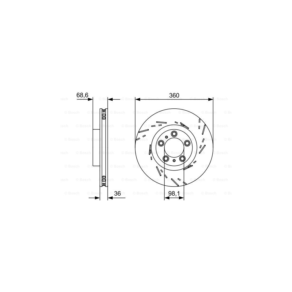 Гальмівний диск Bosch 0 986 479 D23 - зображення 5