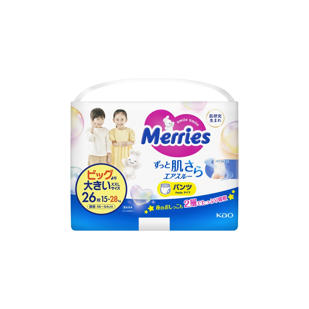 Підгузки Merries Трусики Super Jumbo XXL (15-28 кг) 26 шт. (4901301425898) - зображення 2