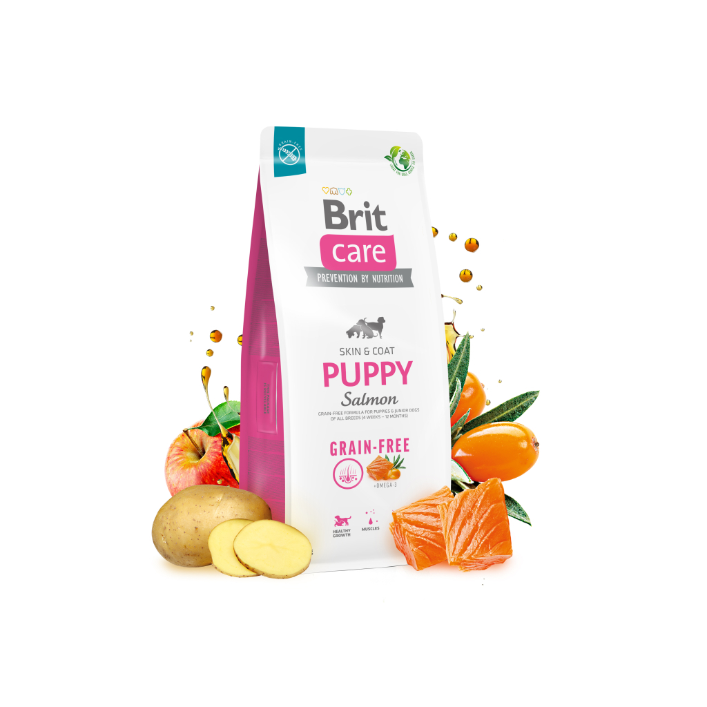Сухий корм для собак Brit Care Dog Grain-free Puppy з лососем 12 кг (8595602558803) - зображення 2