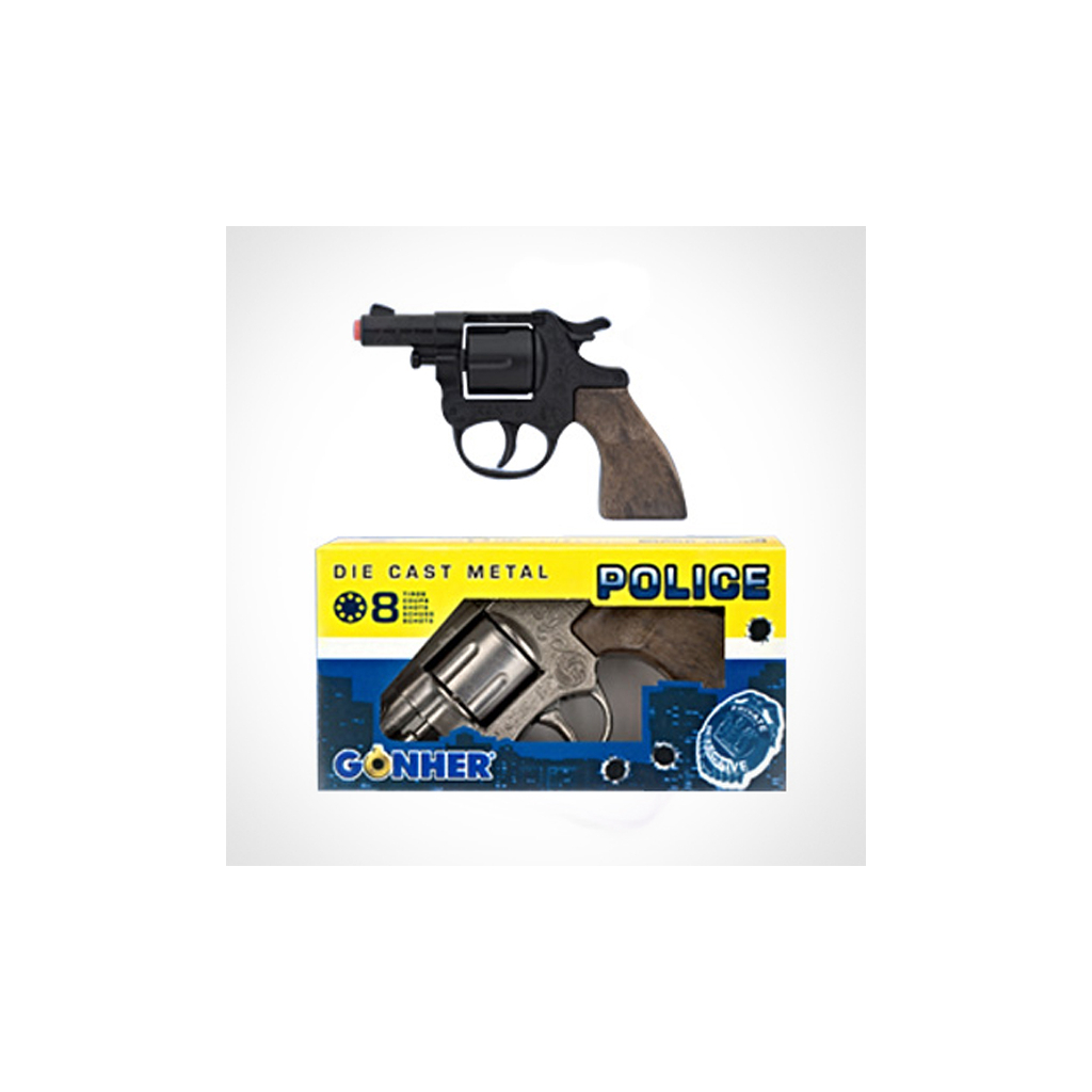 Іграшкова зброя Gonher Револьвер поліцейский 8-зарядний (73/6) - зображення 2