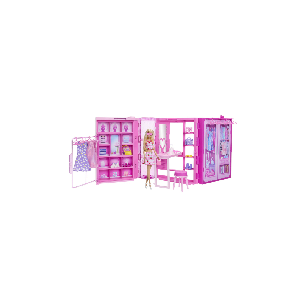 Лялька Barbie Стильна гардеробна з лялькою (HXD58) - зображення 1