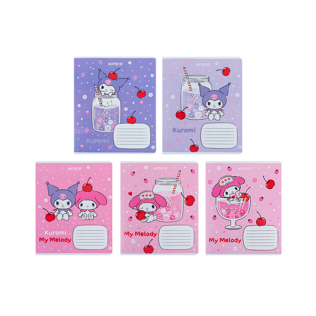 Зошит Kite Kuromi 12 аркушів, лінія (HK24-234) - зображення 1