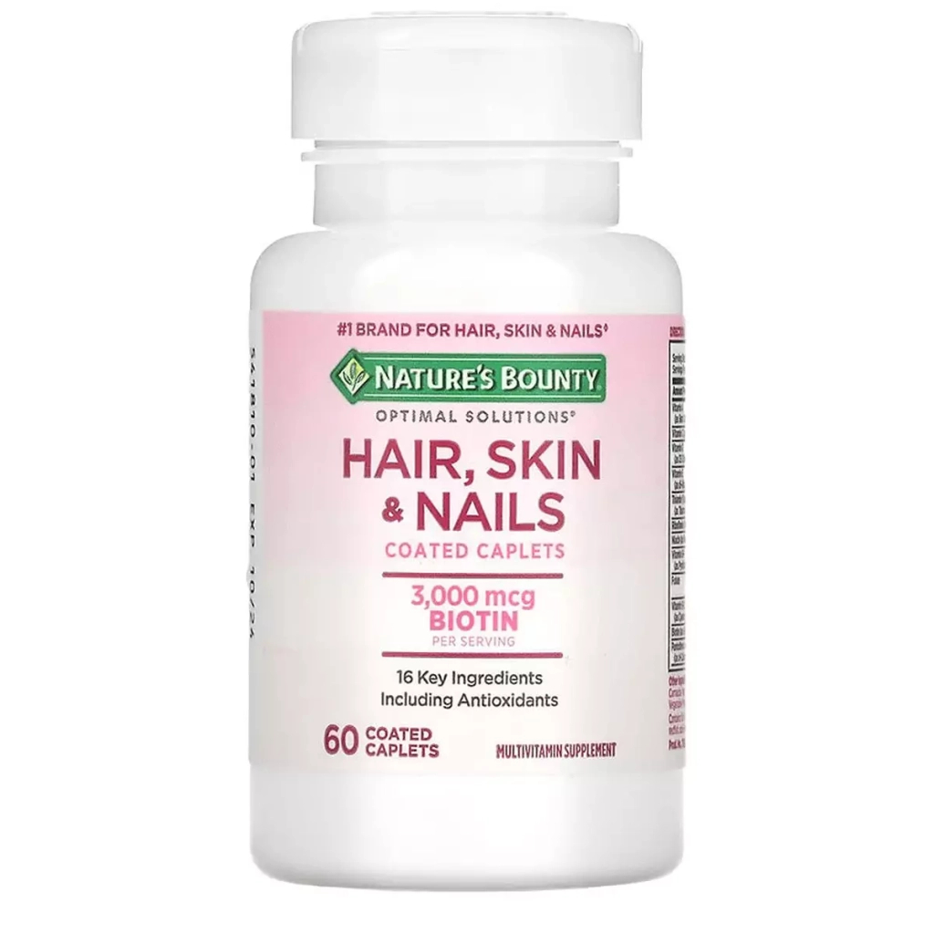 Вітамінно-мінеральний комплекс Nature's Bounty Вітаміни для Волосся, Шкіри та Нігтів, Hair, Skin & Nails, 60 таблеток (NRT-07580) - зображення 3