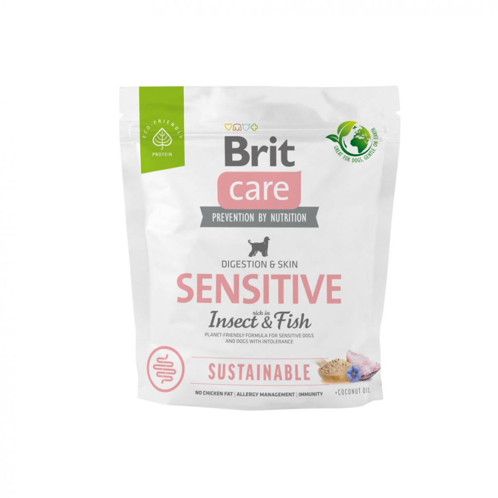 Сухий корм для собак Brit Care Dog Sustainable Sensitive Insect and Fish 1 кг (8595602559213) - зображення 1