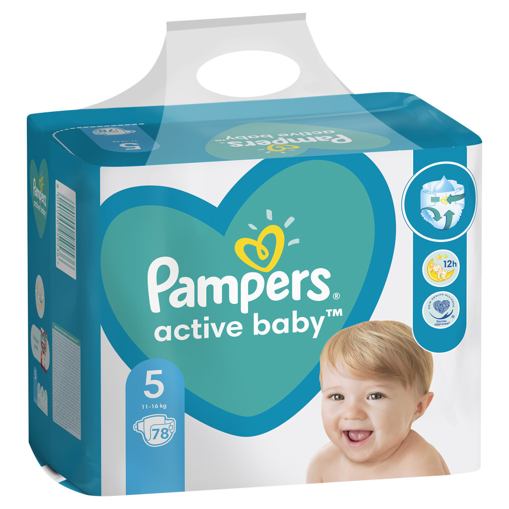 Підгузки Pampers Active Baby Junior Розмір 5 (11-16 кг), 78 шт (8001090950536) - зображення 3
