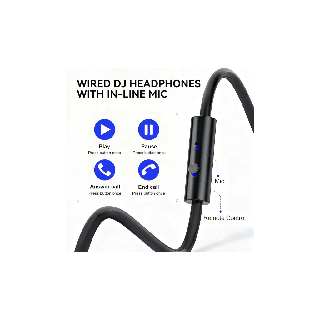 Навушники OneOdio Pro 50 3,5мм/6,35мм Black (Pro 50 Black) - зображення 6