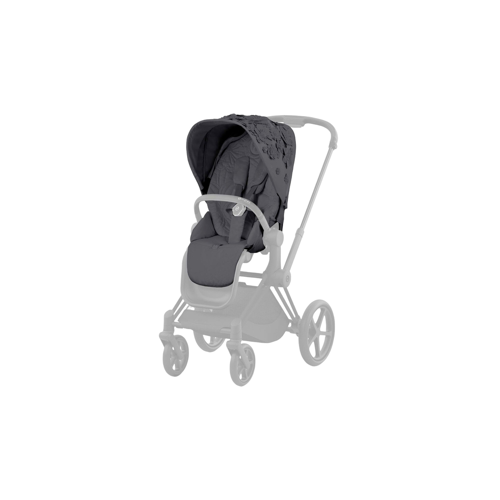 Набір текстилю для коляски Cybex Priam Simply Flowers Grey (521002833) - зображення 1