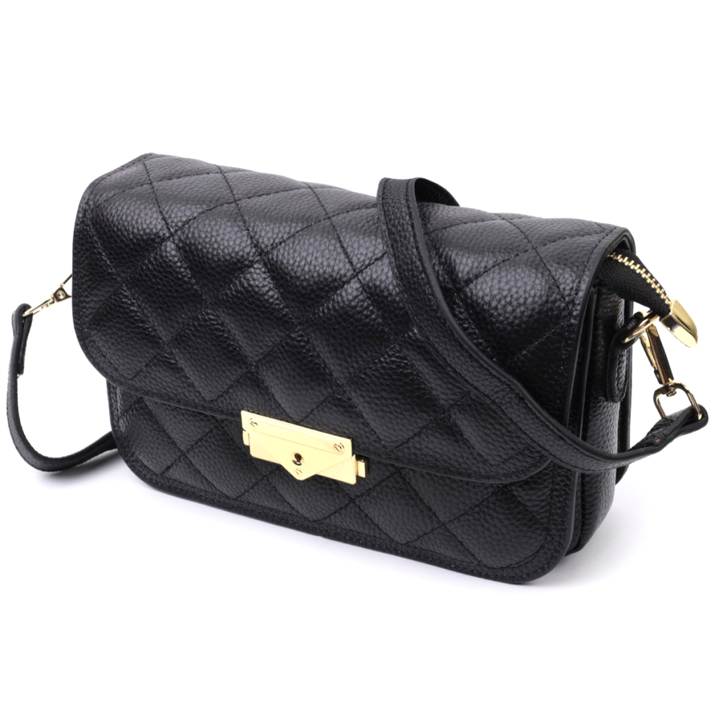 Сумка Vintage З натуральної шкіри Чорна (22671) - зображення 1