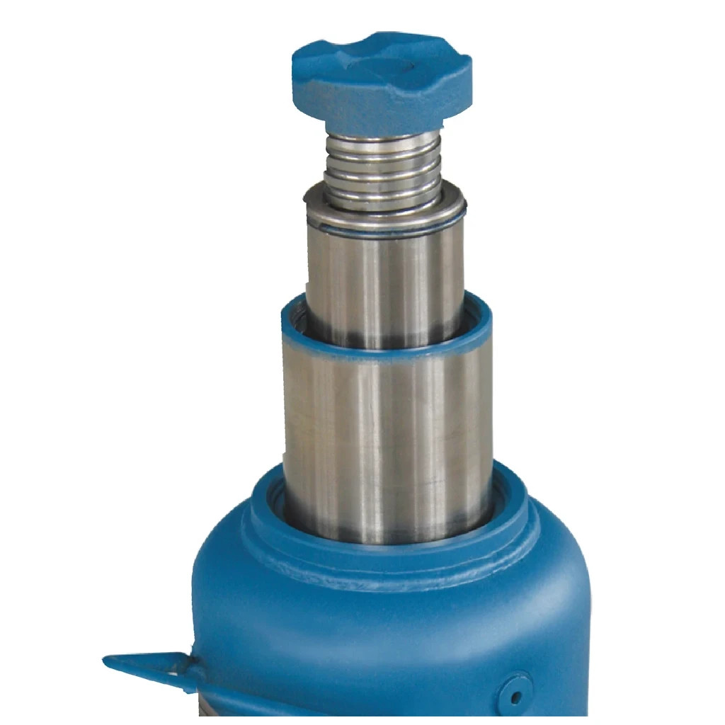 Домкрат GTM гідравлічний пляшковий 10т (210-520мм) двохштоковий (TH810001) - изображение 2