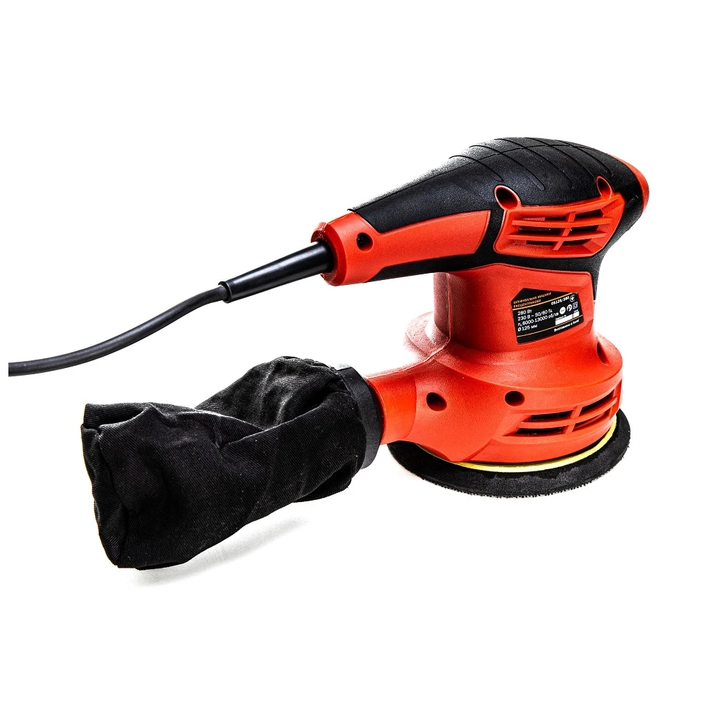 Шліфувальна машина GTM OS125/280, 125мм, 280Вт, 6000-12000об/хв. (OS125/280) - зображення 4