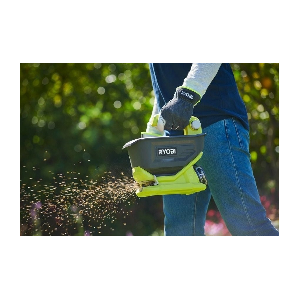 Сівалка Ryobi акумуляторна ONE+ OSS1800, 18V, 4л, розкид до 3.5м, 1.4кг (без АКБ та ЗП) (5133003729) - изображение 10