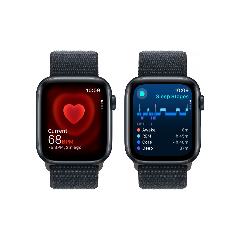 Смарт-годинник Apple Watch SE 2023 GPS 44mm Midnight Aluminium Case with Midnight Sport Loop (MREA3QP/A) - зображення 5