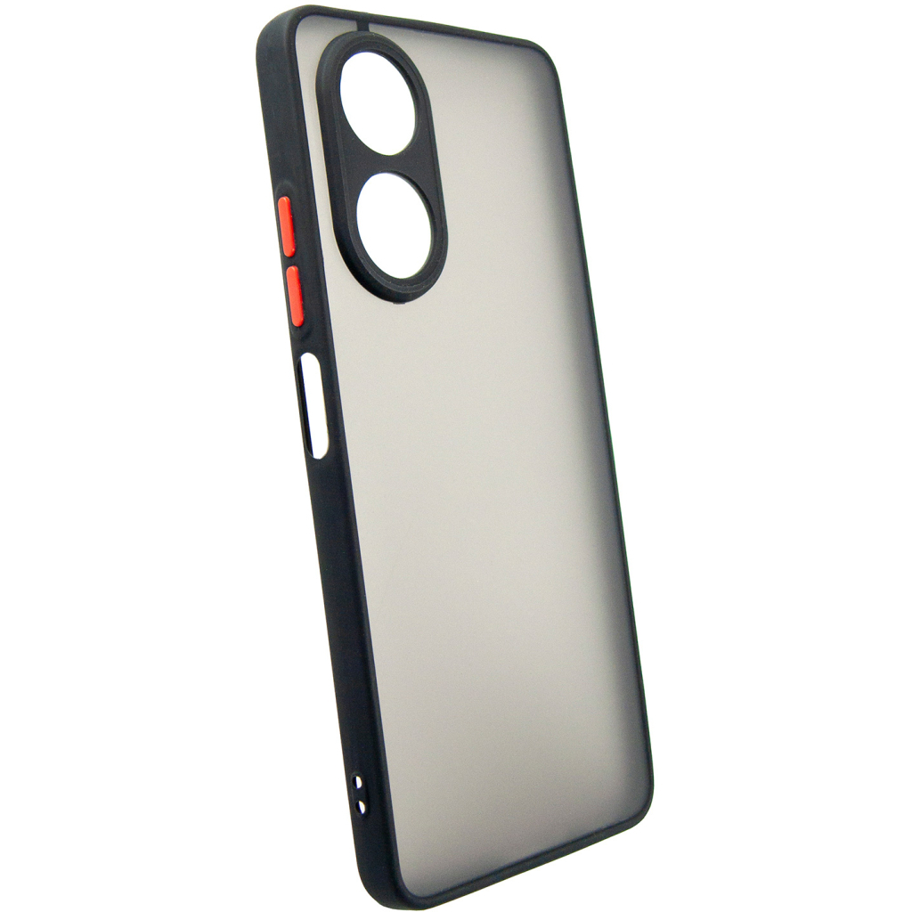 Чохол до мобільного телефона Dengos Matte OPPO A58 4G (black) (DG-TPU-MATT-132) - зображення 2