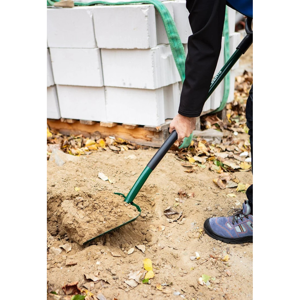 Лопата Verto совкова, руків'я металеве D-подібне, 125см, 2.3кг (15G012-1) - изображение 2