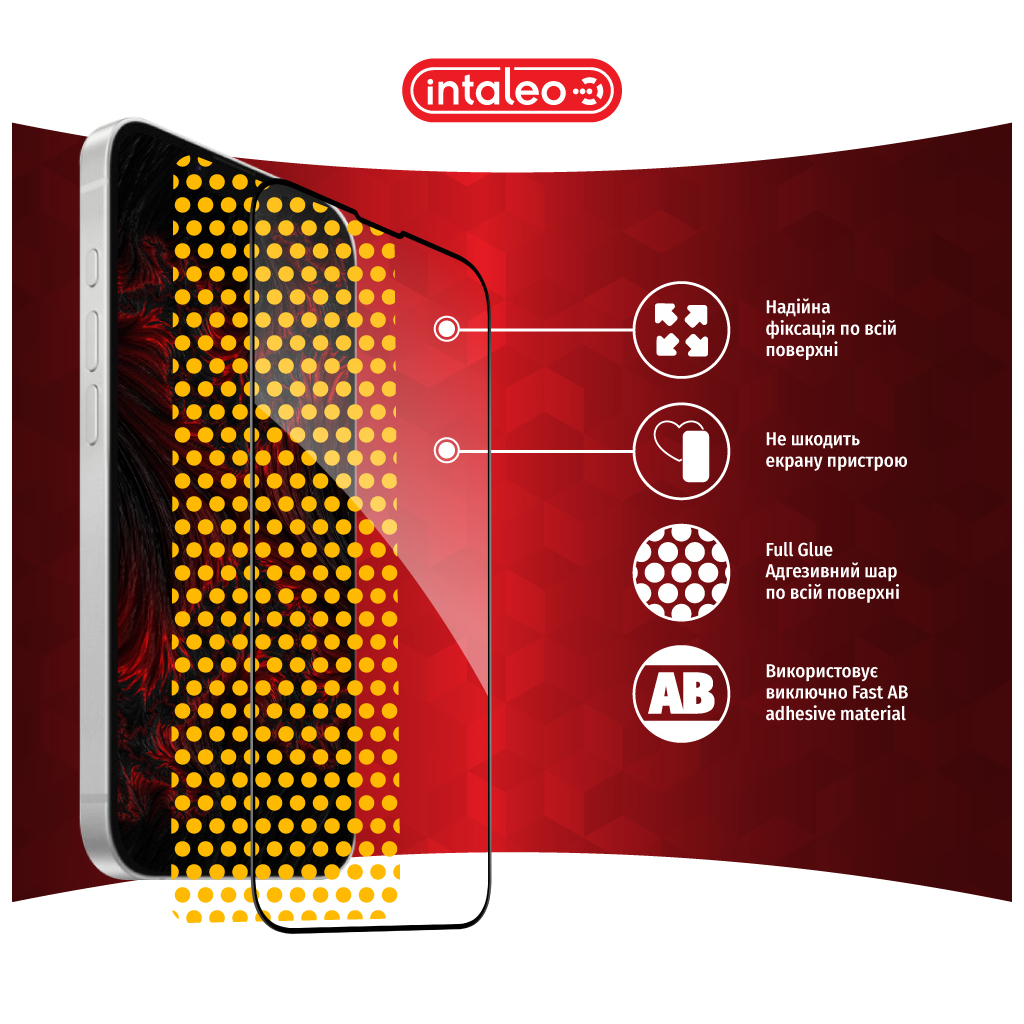 Скло захисне Intaleo Full Glue Apple iPhone 16E Black (1283126614316) - зображення 7