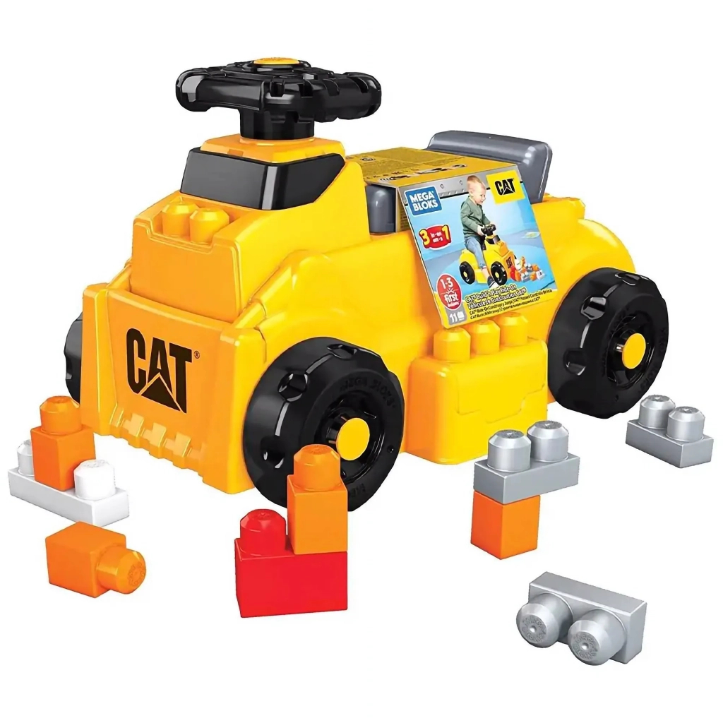 Конструктор Mega Bloks машинка Збираємо кубики CAT (HDJ29) - зображення 1
