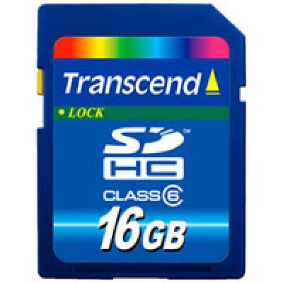 Карта пам'яті Transcend 16Gb SDHC class 6 (TS16GSDHC6) - зображення 1