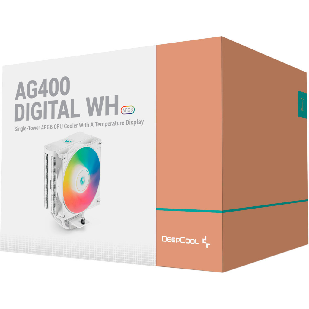 Кулер до процесора Deepcool AG400 DIGITAL WH ARGB - зображення 10